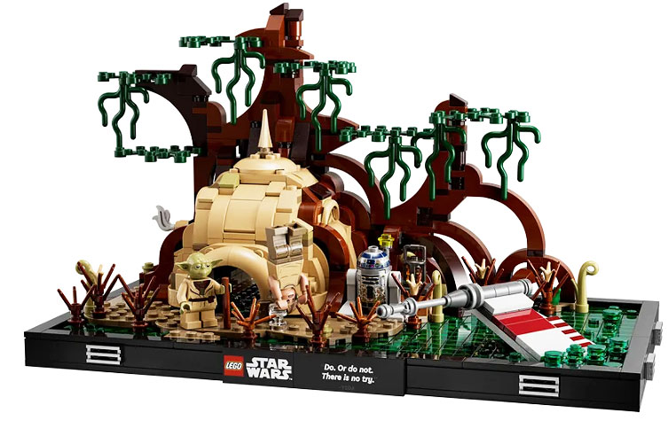 nouveau lego star wars entrainement jedi training dagobah