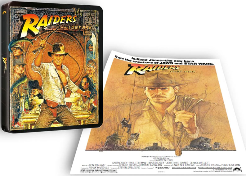 indiana jones aventuriers arche perdue bluray 4k steelbook editino limitee 2022