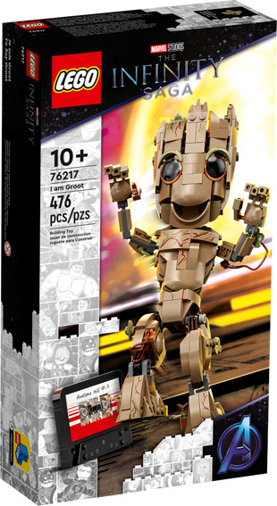 boite lego avengers gardiens galaxie Groot 76217