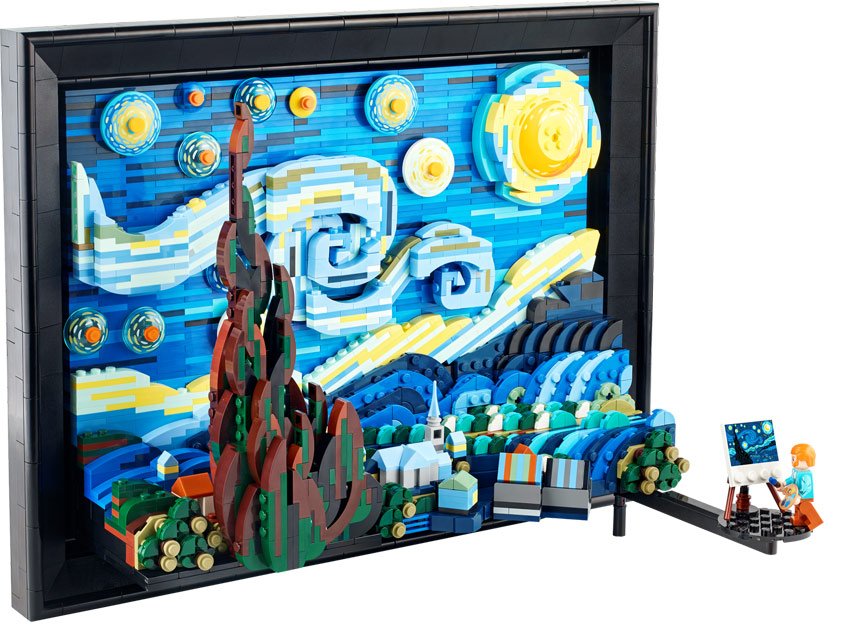 tableau lego ideas van gogh 21333