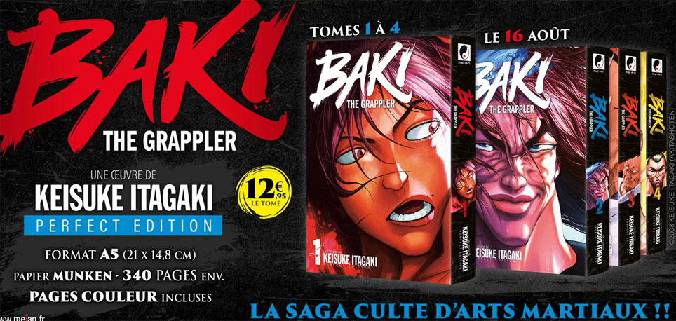 manga baki tome t01 t04 tome 4 integrale edition perfect mean