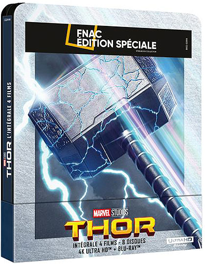 Coffret steelbook integrale thor bluray 4k ultra hd