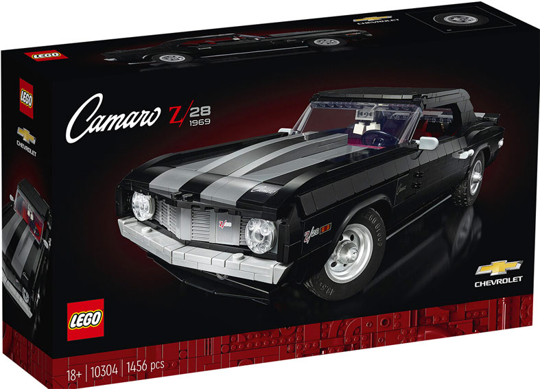 Lego camaro z28 10304 voiture chevrolet 1969
