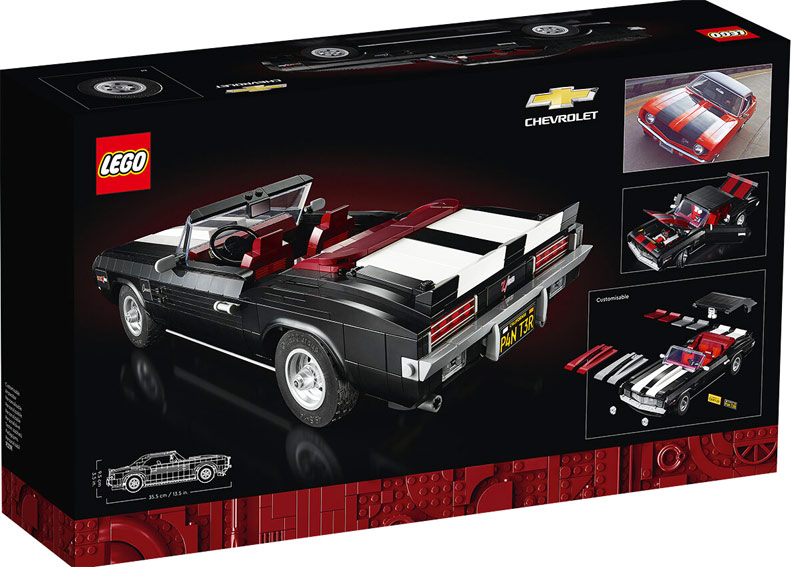 detail set lego chevrolet camaro