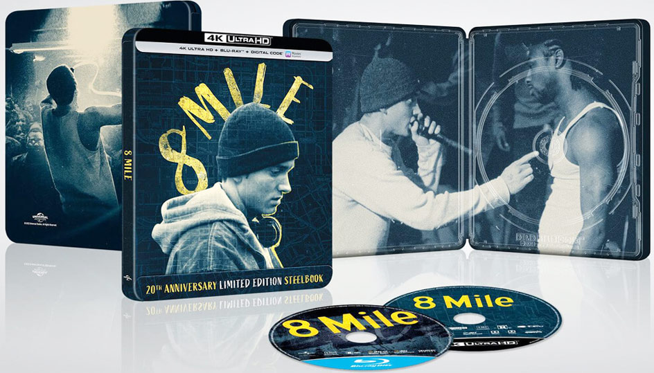 8 miles steelbook bluray 4k collector film eminem