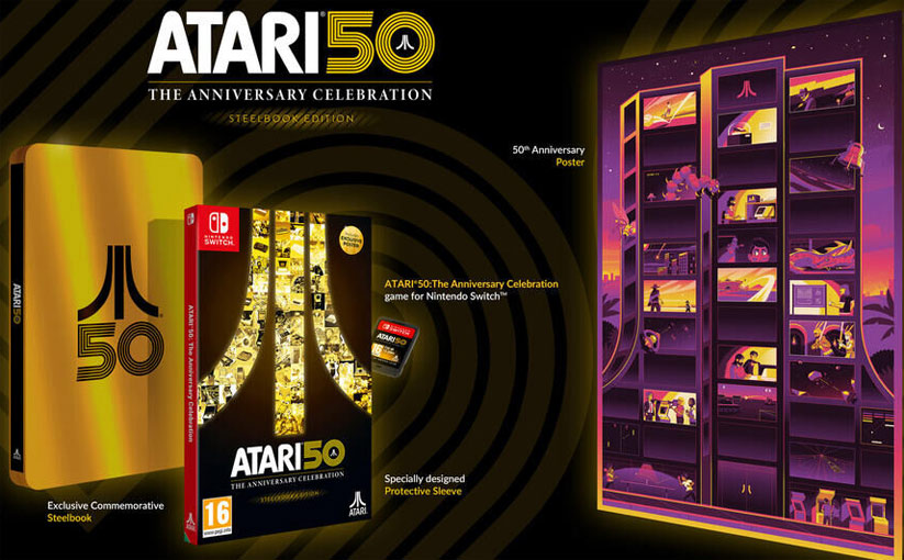 atari 50 anniversary celebration Steelbook nintendo switch