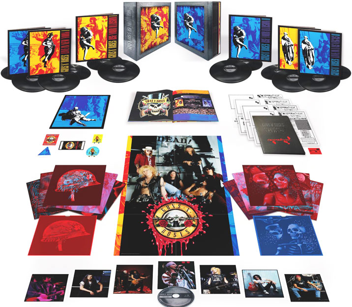 guns roses use illusion coffret box collector deluxe vinyl lp cd bluray