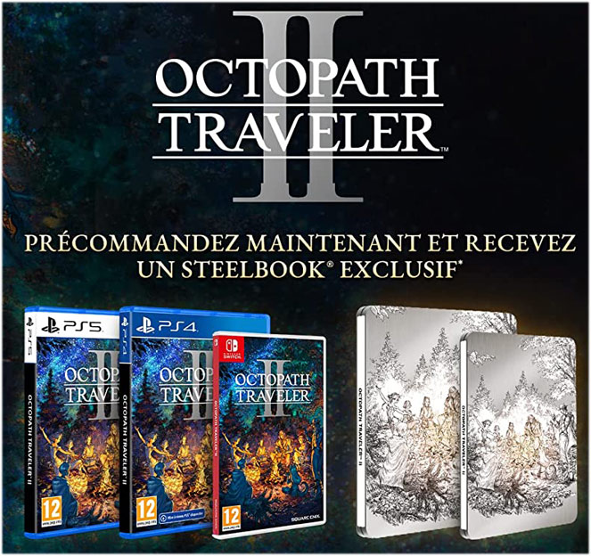 steelbook octopath traveler 2 nintendo switch ps5 ps4