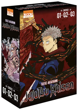 coffret manga jujutsu kaisen tome 1 a 3