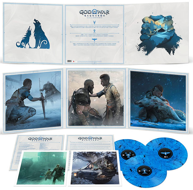 God of war ragnarok vinyl lp edition ost soundtrack blue