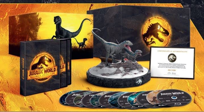 coffret integrale figurine film jurassic park world 4k uhd
