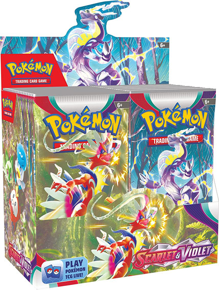 Booster carte pokemon earlate et violet