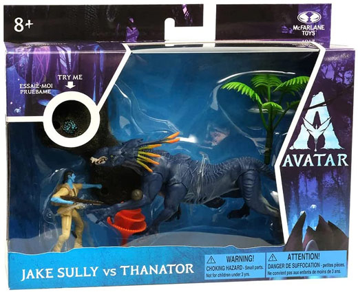 Coffret figurine deluxe mcfarlane avatar 2 thanator jake sully