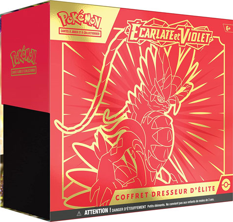 coffret cartes pokemon dresseur elite ecarlate violet collector