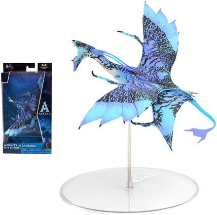figurine collection avatar 2 way water mcfarlane toy banshee bleu