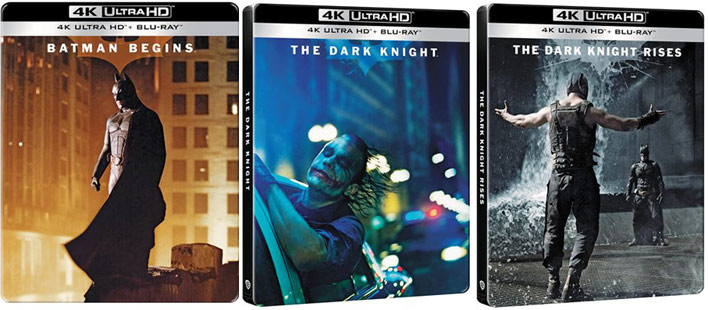 nouveau steelbook batman trilogie nolan collector blurya 4k