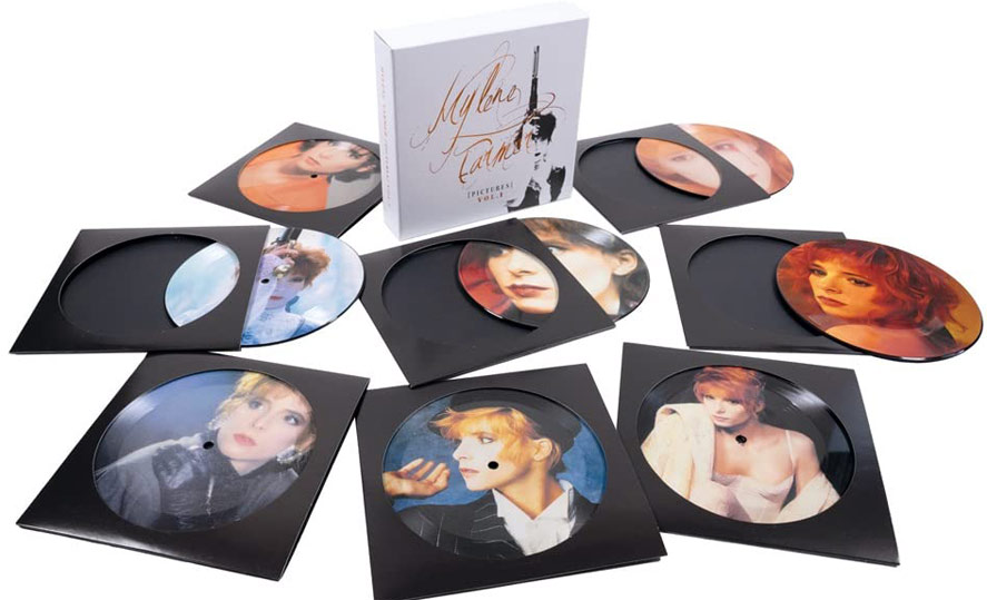 Coffret mylene farmer single vinyl picture disc