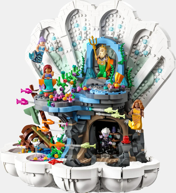 Lego Disney 43225 petite sirene little mermaid coquillage