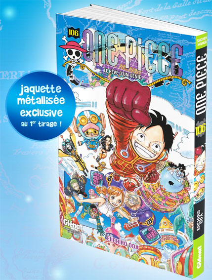 One piece 106 tome 106 t106 ediiton jaquette collector metallisee brillante