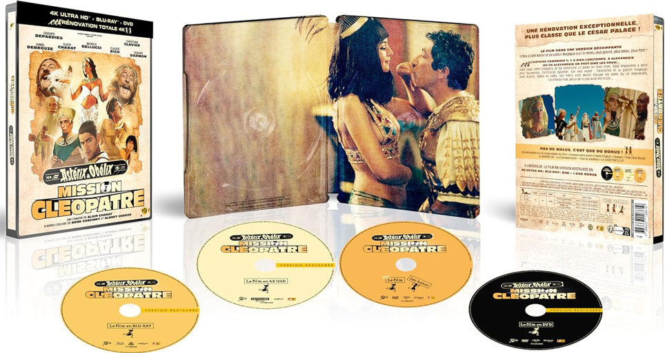 Asterix et obelix mission cleopatre bluray 4k ultra hd edition steelbook 2023