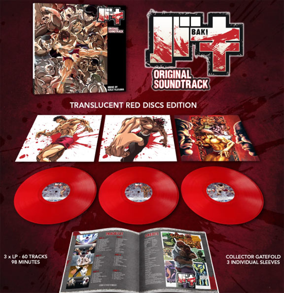 anime baki ost soundtrack 3LP edition vinyl Colore collector bande originale