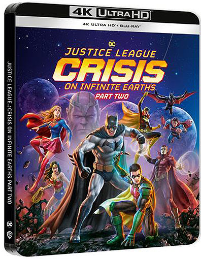 jUSTICE LEAGUE CRISIS INFINITY EARTH PART 2 STEELBOOK 4K