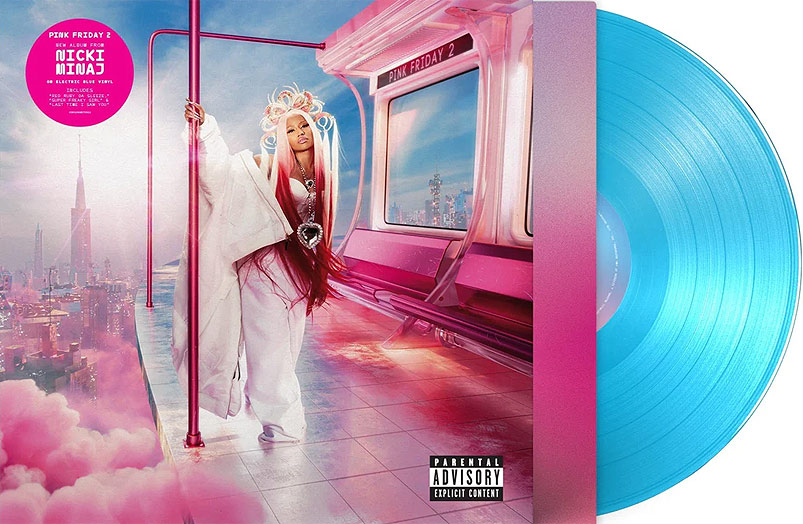 nicki minaj pink friday 2 vinyl lp edition colore blue electric collector