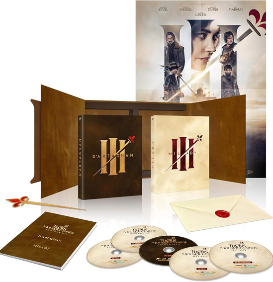 Coffret collector les trois mousquetaires 1 2 milady dartagnan blu ray 4K Ultra hd