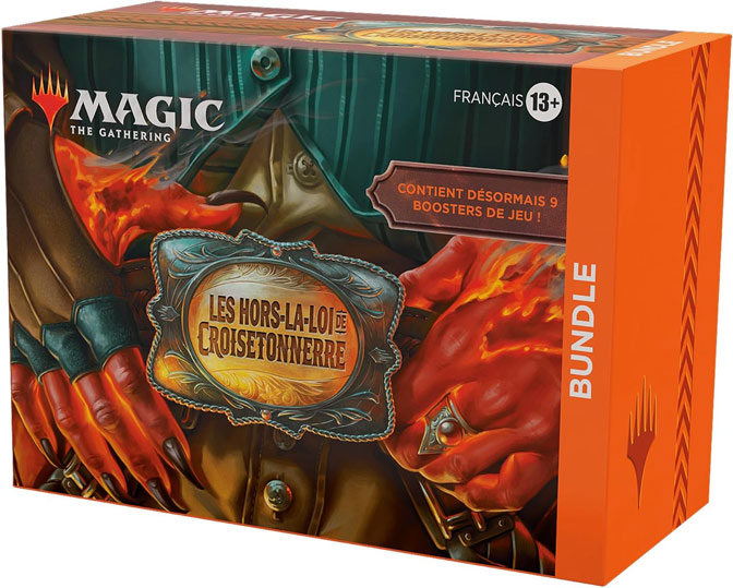 coffret bundle carte magic gathering fr booster hors la loi croisetonnerre