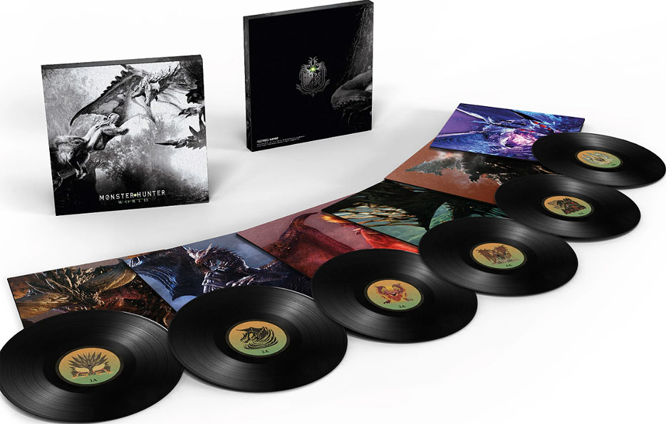 monster hunter world coffret box collector vinyl lp 6lp
