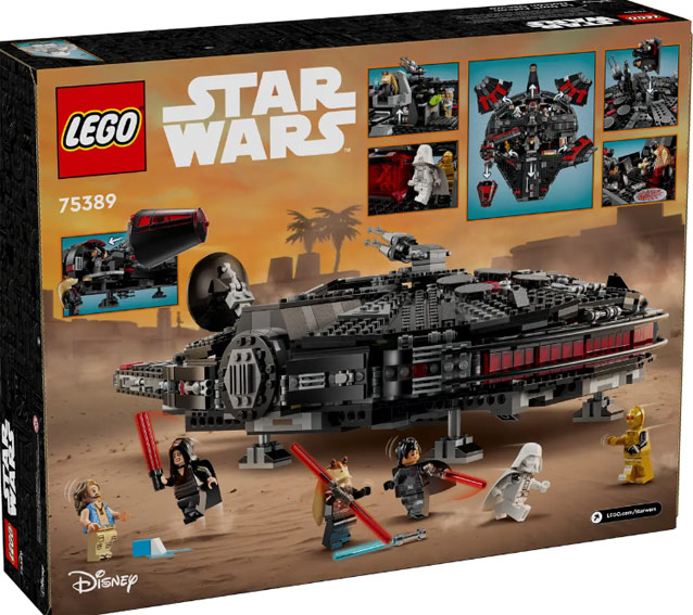 lego star wars 75389 collection 2024 faucon millenium noir black