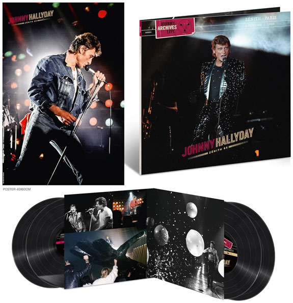 Johnny hallyday zenith 1985 edition vinyle LP 4LP