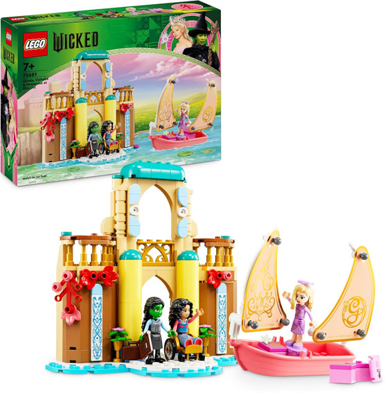LEGO Wicked voilier bateau Glinda Elphaba Nessarose Universite Shiz 75681