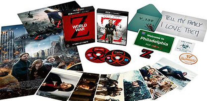 coffret collector World War Z bluray 4k ultra hd edition limitee