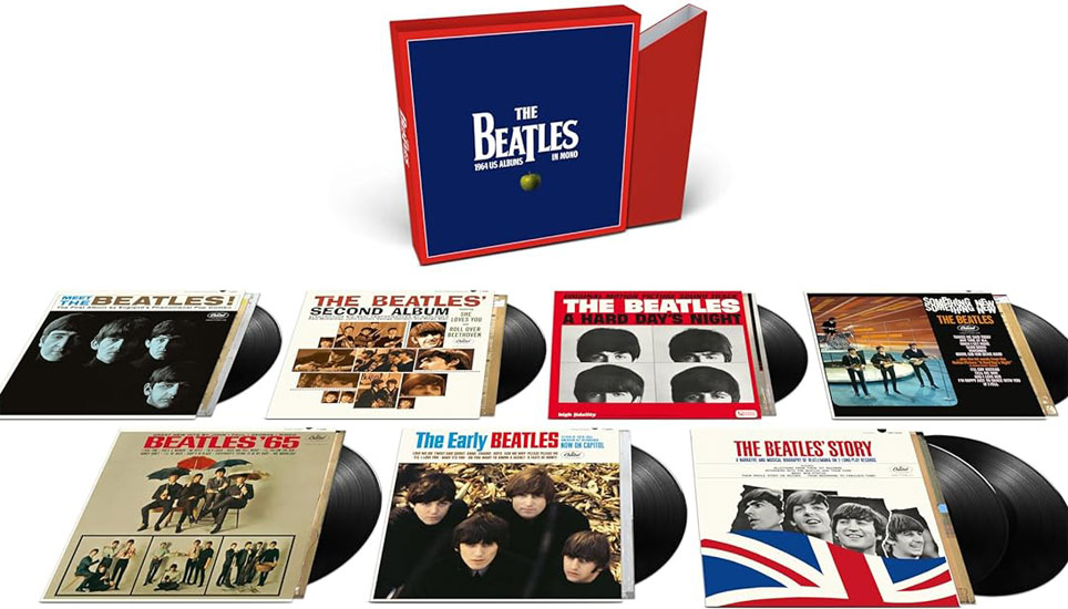 Beatles 1964 US album in mono coffret collector integrale Vinyle LP 8LP