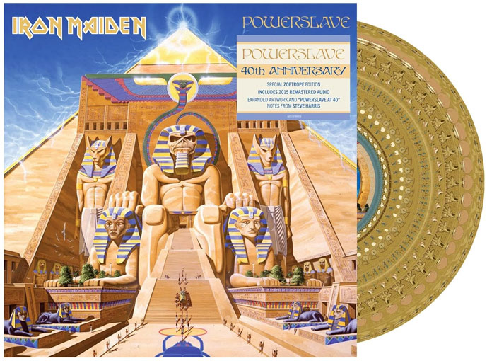 Iron maiden powerslave vinyl edition collector zoetrope 40th anniversary