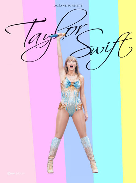 Taylor swift livre collector du collector jaquette arc en ciel change couleur