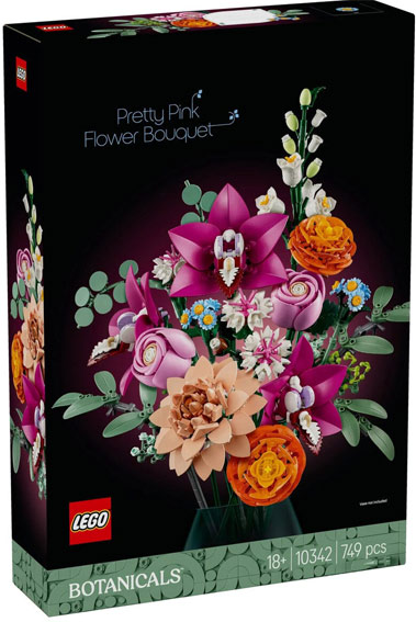 Lego botanical 10342 pretty pink flower bouquet fleur