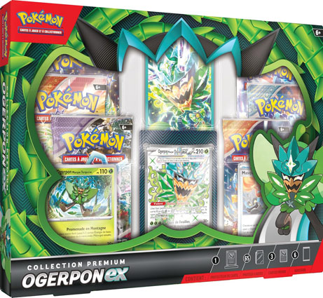 coffret Pokemon Premium ogerpon ex carte collection 2024 idee cadeau noel