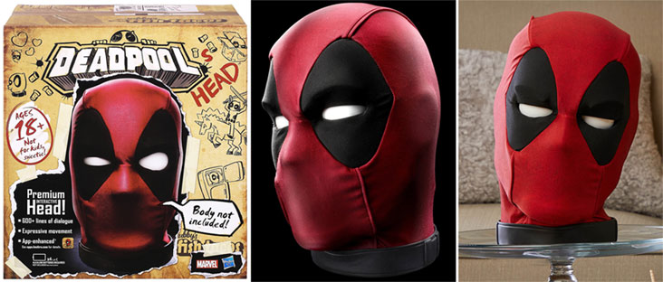 casque tete head hasbro marvel collection deadpool