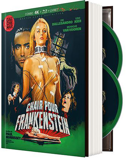 Chair pour frankenstein coffret bluray 4k edition collector film andy warhol