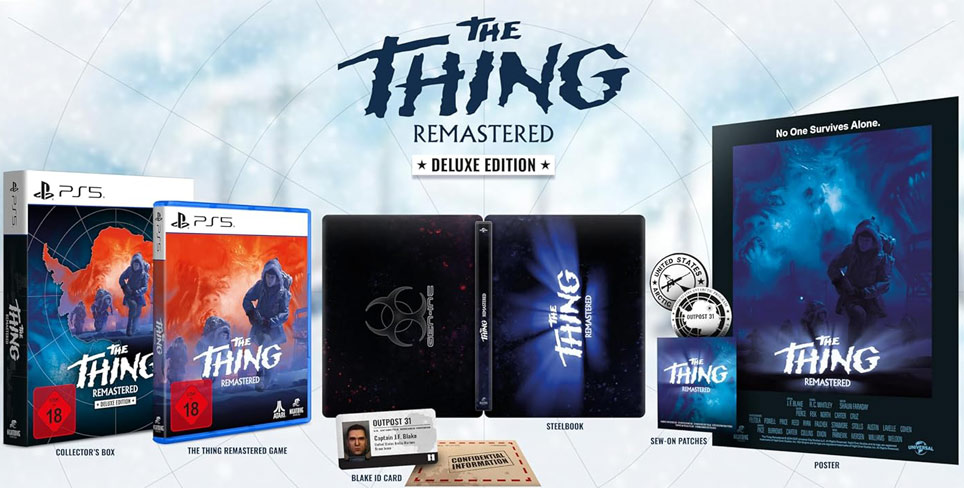 The thing ps5 remastered steelbook deluxe edition collector