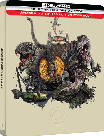 Jurassic park trilogie steelbook bluray 4k trilogy 2025 edition collector