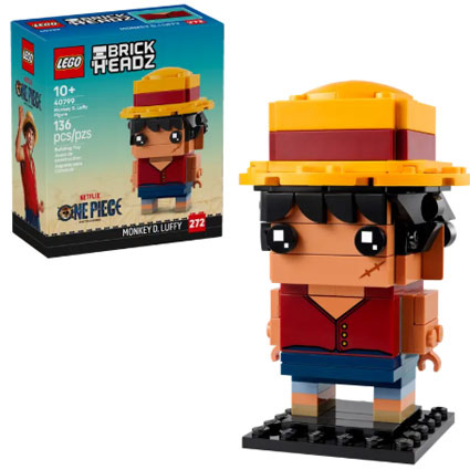 Lego figurine luffy one piece brickheadz