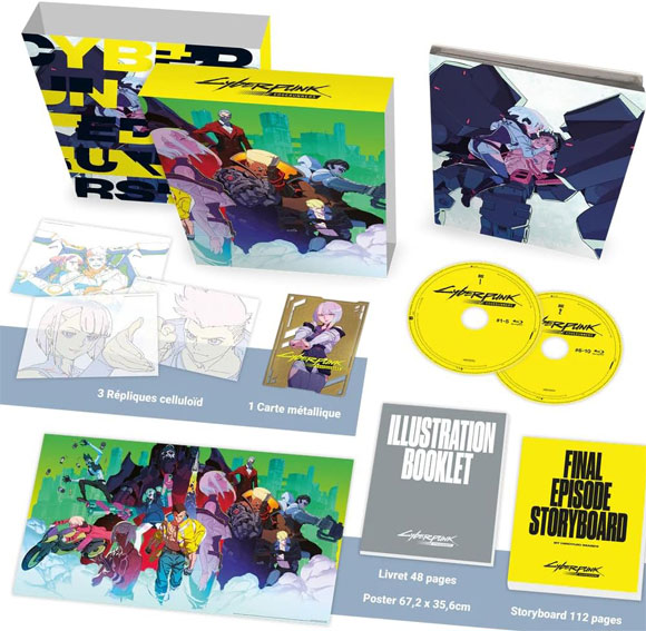 Coffret collector cyberpunk dessin anime serie bluray dvd