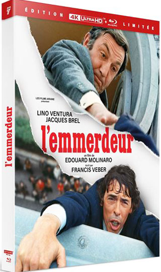 film l emmerdeur brel ventura edition bluray 4K ultra HD version restaure collector limitee