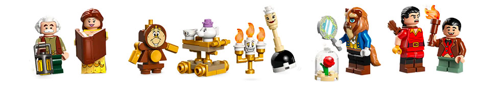 Figurine LEGO le chateau. La Belle et la bete edition collector