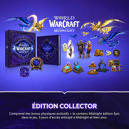 wow world of warcraft midnight coffret collector edition limite artbook