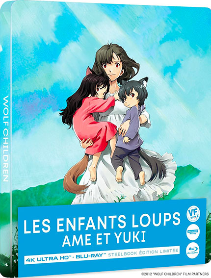 film les enfants loups ame yuki edition collector steelbook bluray 4K ultra hd 