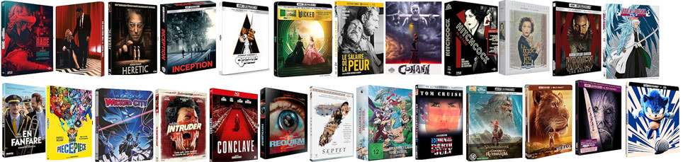 sorti bluray dvd 4k avril 2025 edition steelbook collector coffret films animes series